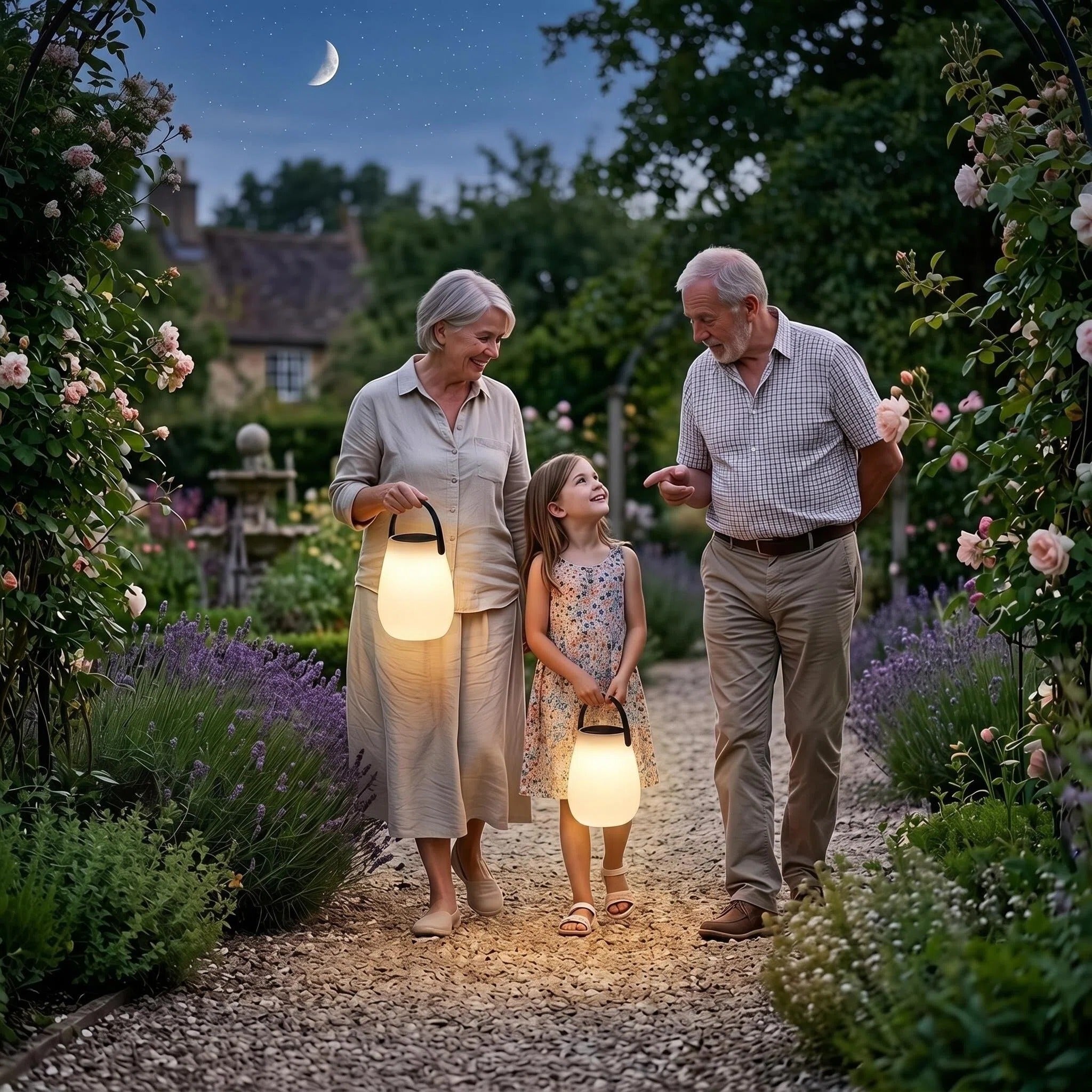 Solar table lamp - Round