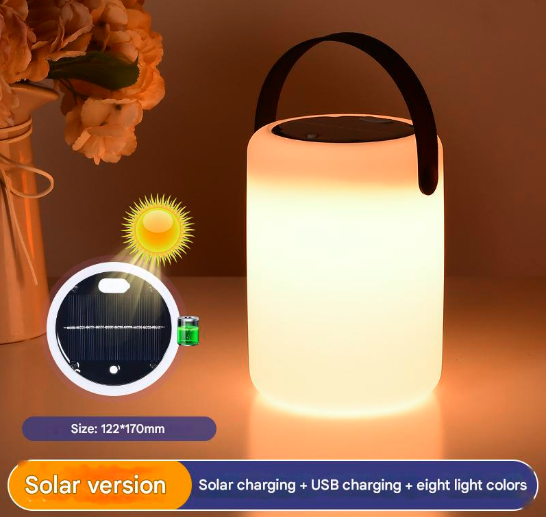 New led solar table lamp garden villa balcony solar lamp outdoor lamp garden atmosphere lamp portable lamp