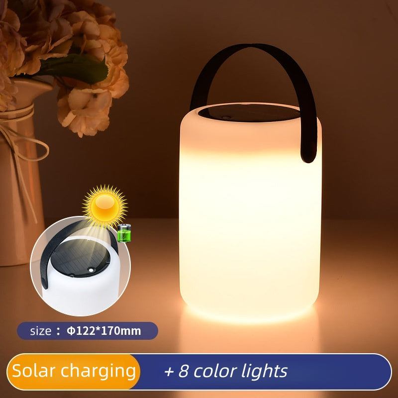 Solar table lamp - Cylindrical