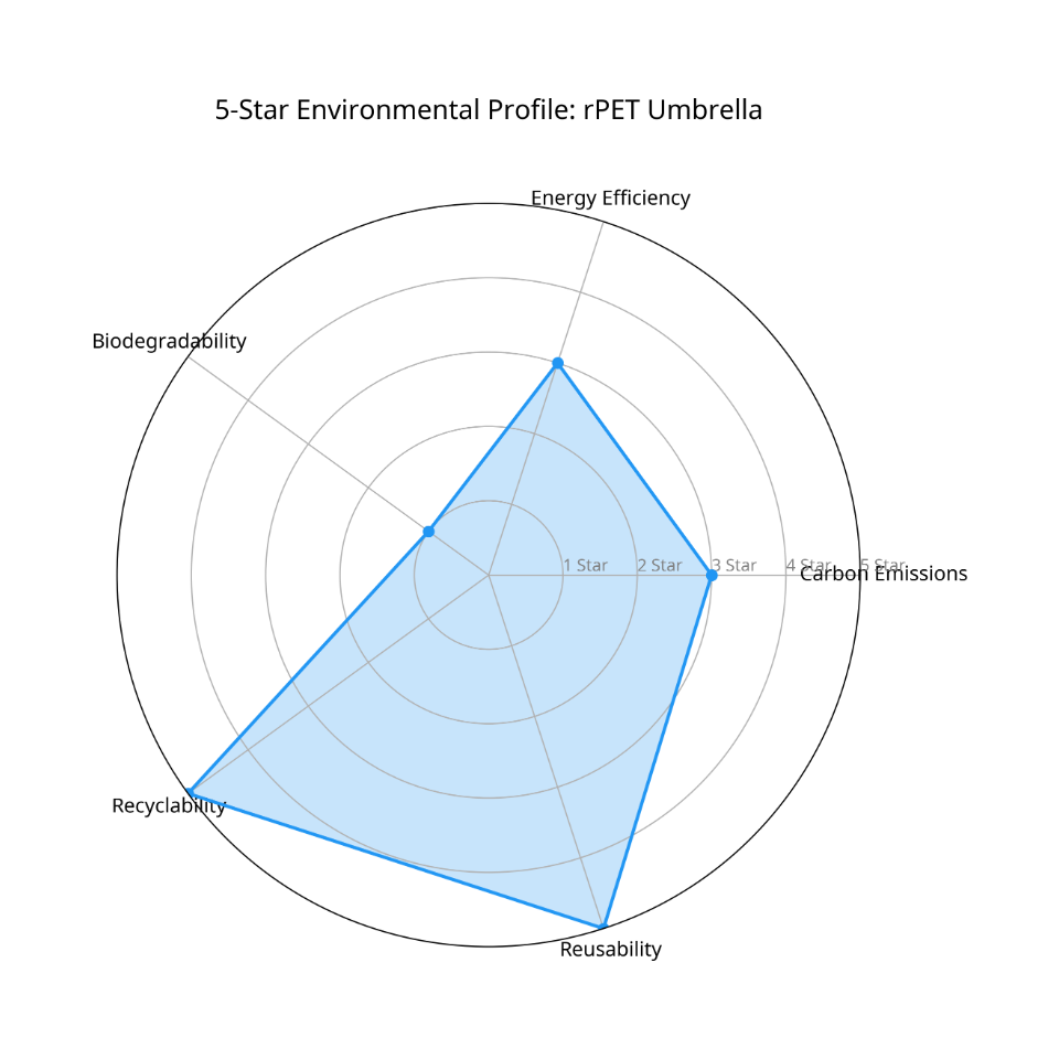 Green - RPET folding umbrella-eco-friendly, lightweight, and durable - The green shield umbrella