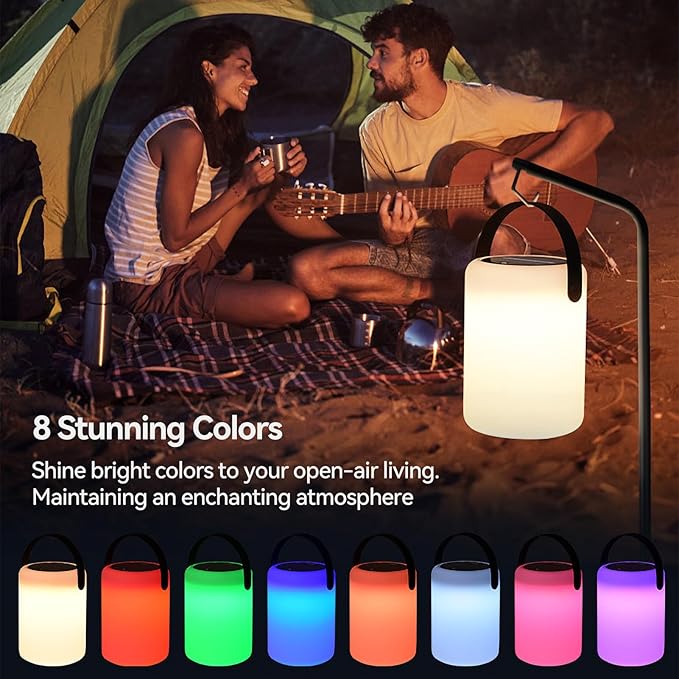 New led solar table lamp garden villa balcony solar lamp outdoor lamp garden atmosphere lamp portable lamp