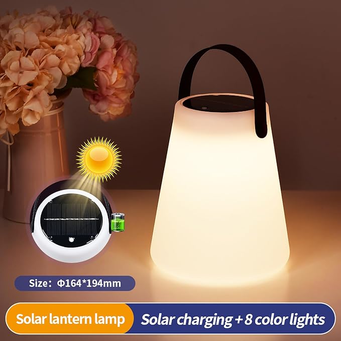 New led solar table lamp garden villa balcony solar lamp outdoor lamp garden atmosphere lamp portable lamp