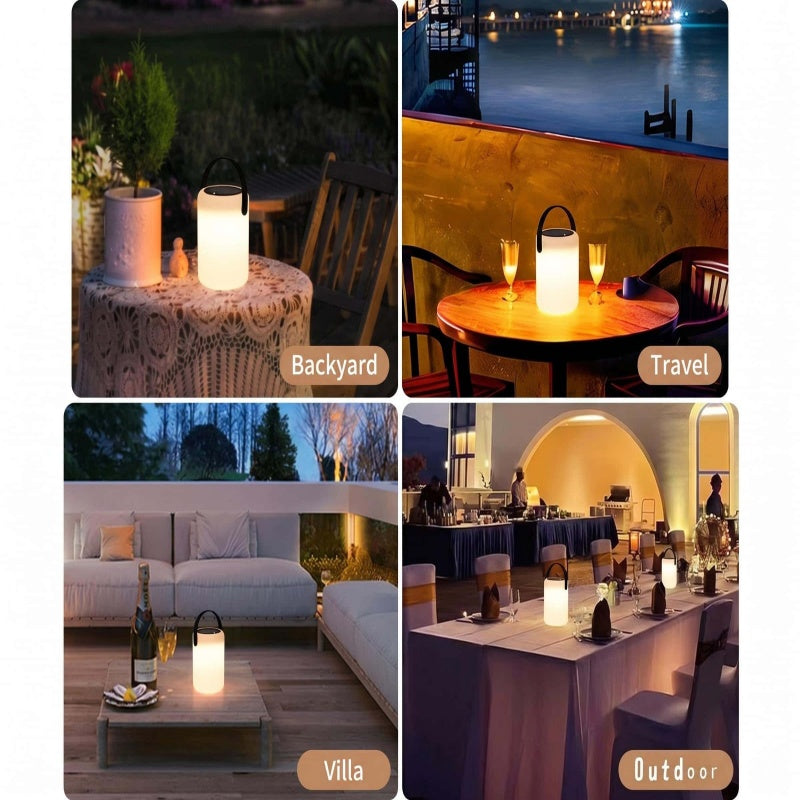 Solar table lamp - Cylindrical