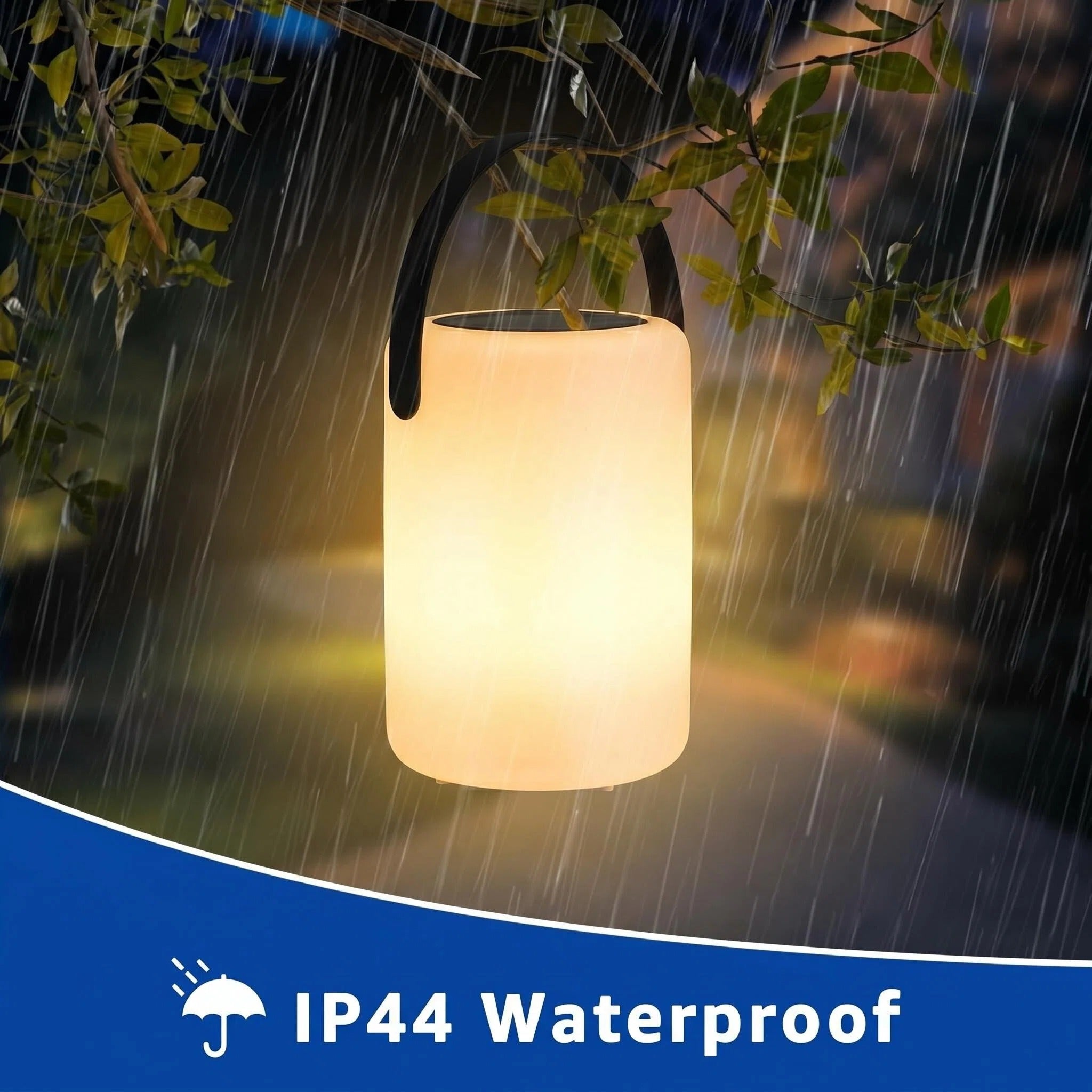 Solar table lamp - Cylindrical