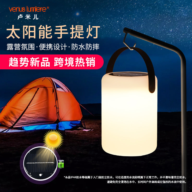 New led solar table lamp garden villa balcony solar lamp outdoor lamp garden atmosphere lamp portable lamp