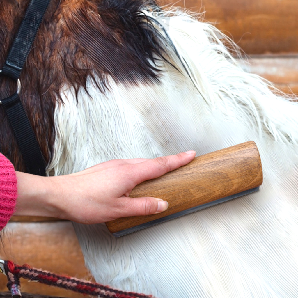 Deshedding Grooming Tool | Horse Brush for Horse Grooming Kit | Effective Pet Hair Removal Tool for All Hair Types | 7.8-inch Curry Comb & Shedding Brush | The Ultimate Grooming Companion