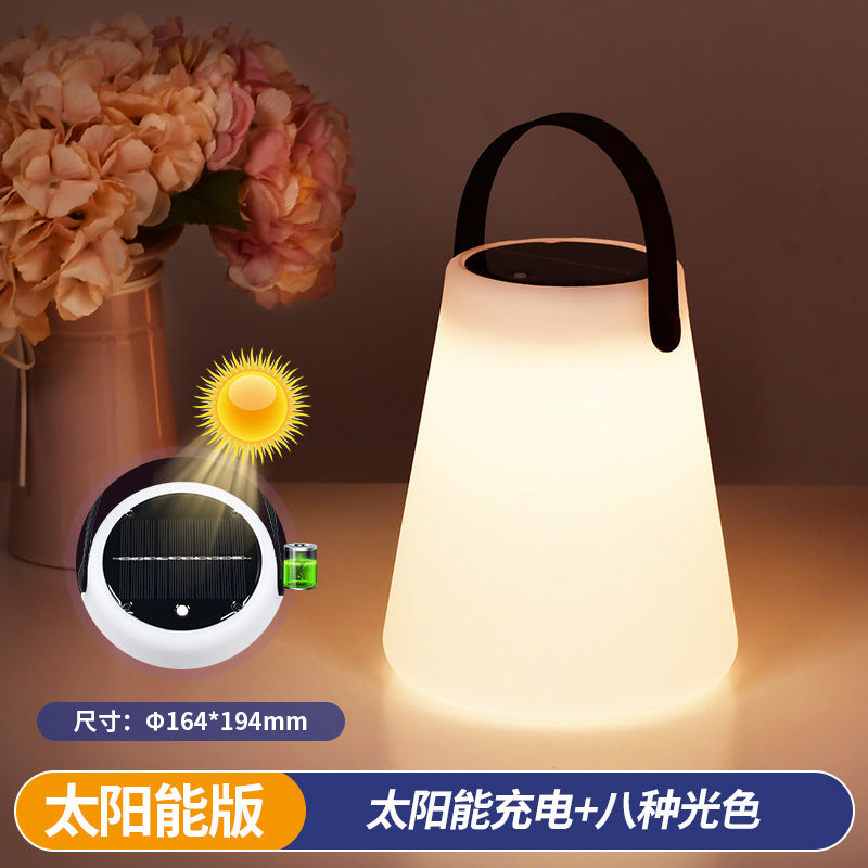 New led solar table lamp garden villa balcony solar lamp outdoor lamp garden atmosphere lamp portable lamp