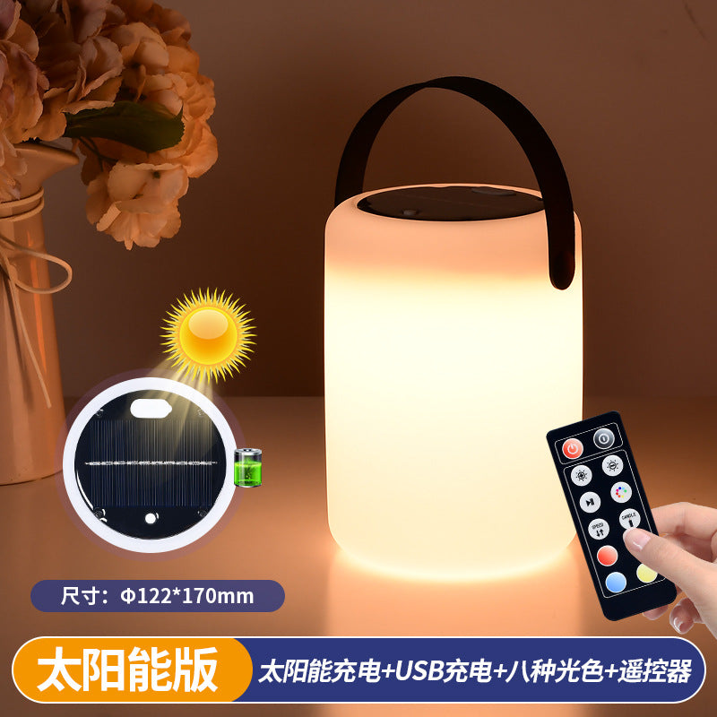 New led solar table lamp garden villa balcony solar lamp outdoor lamp garden atmosphere lamp portable lamp
