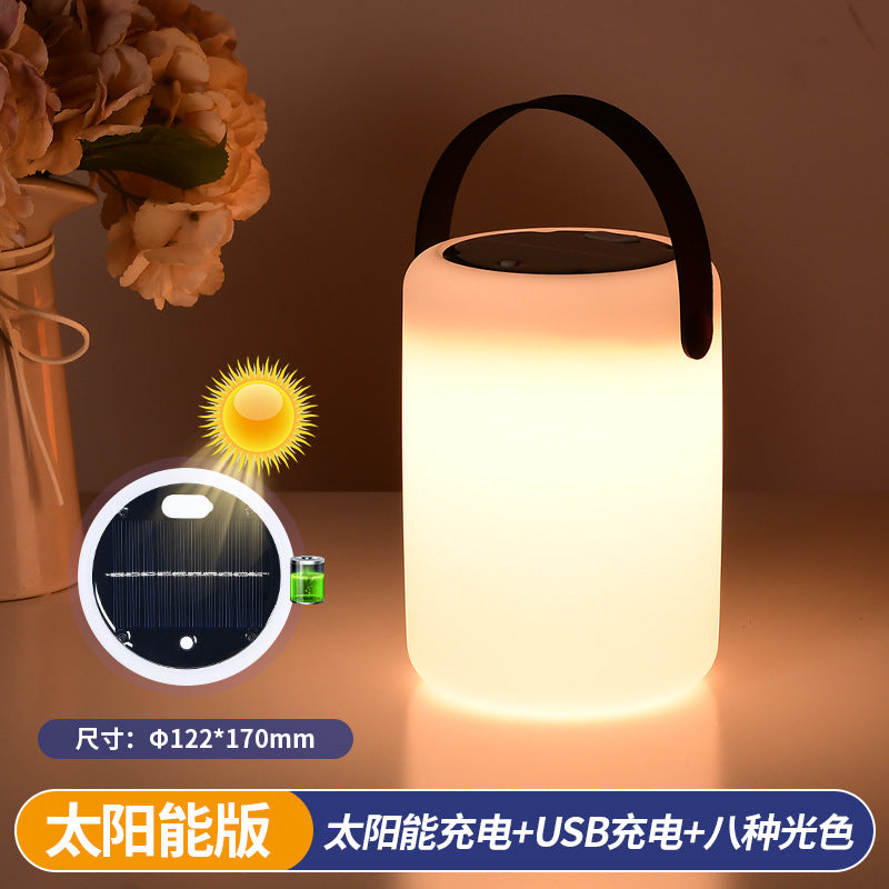 New led solar table lamp garden villa balcony solar lamp outdoor lamp garden atmosphere lamp portable lamp
