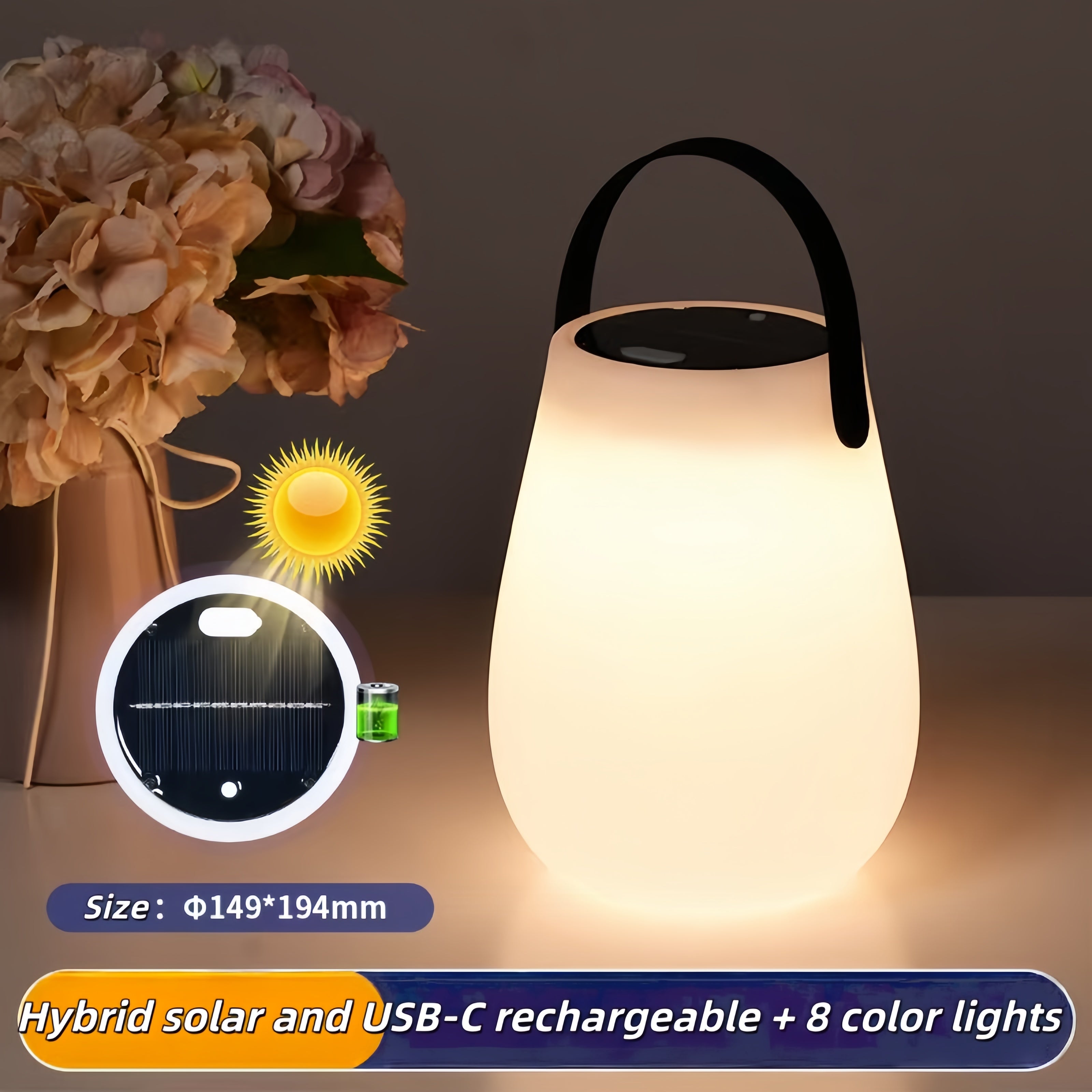 Solar table lamp - Round