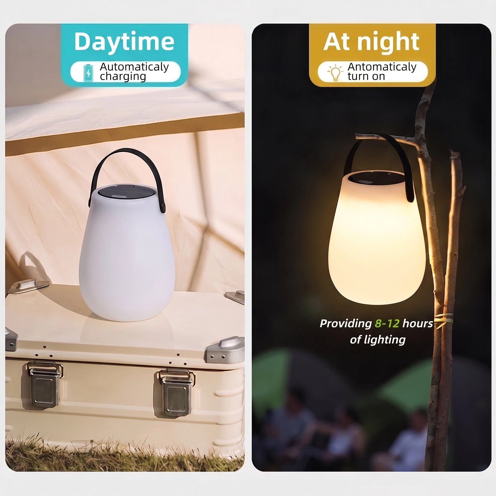 Solar table lamp - Round