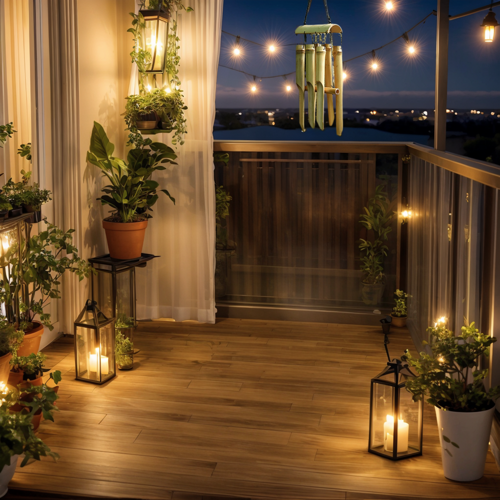 Bamboo Wind Chime with Half-tube Top - 6 Small Bell Tubes for Outdoor/Indoor Home Decor | Handcrafted Natural Soothing Sound 25 inches | Zen Breeze Chimes