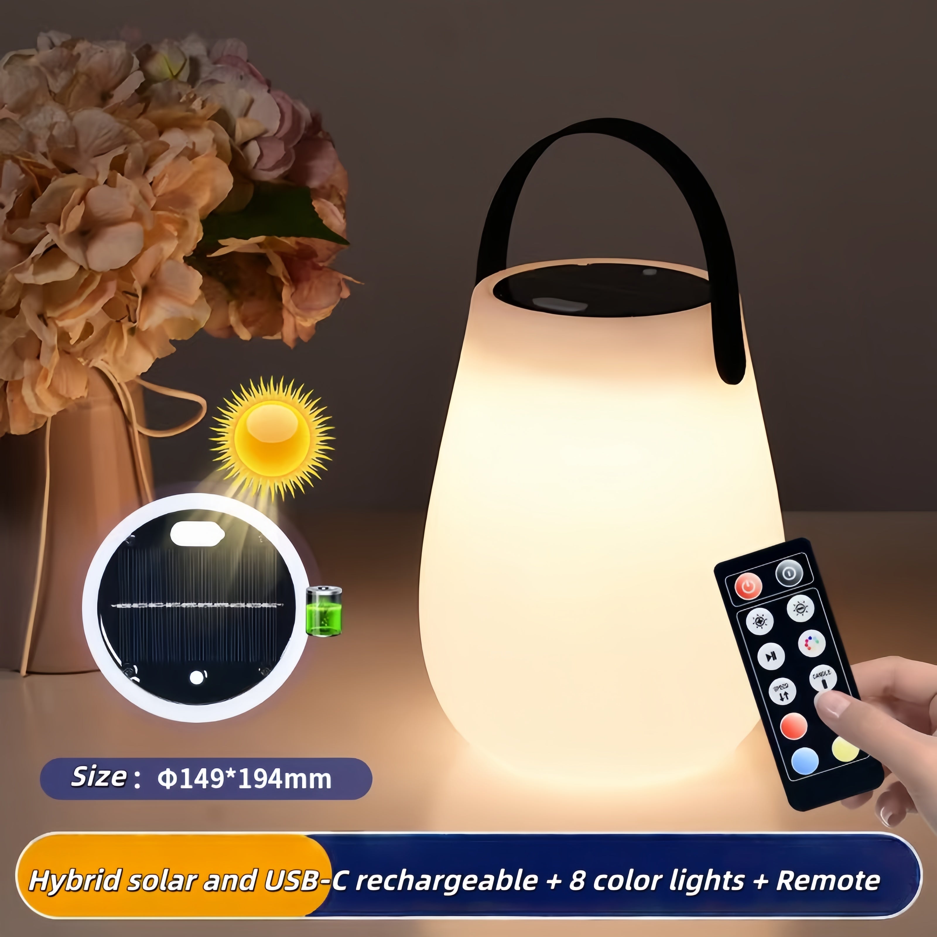 Solar table lamp - Round