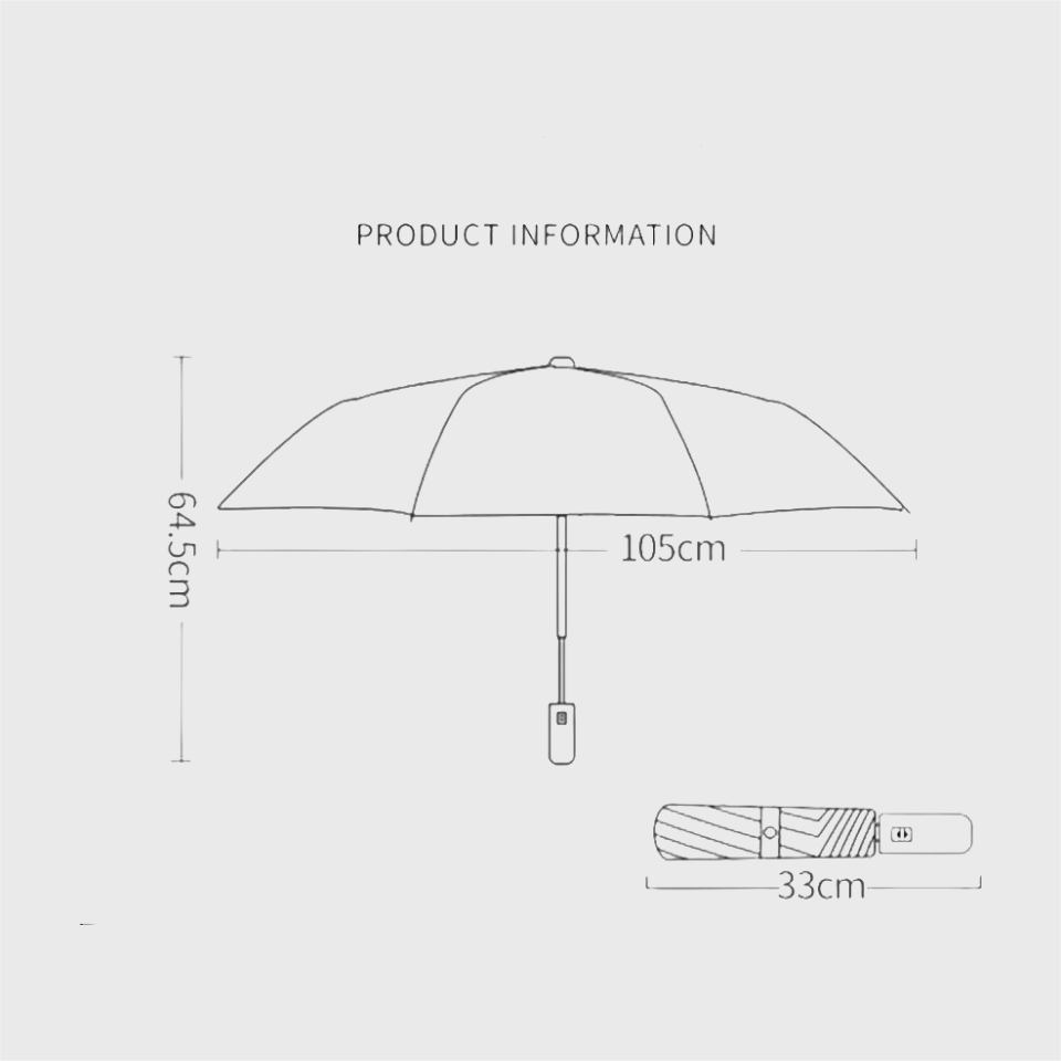 Green - RPET folding umbrella-eco-friendly, lightweight, and durable - The green shield umbrella