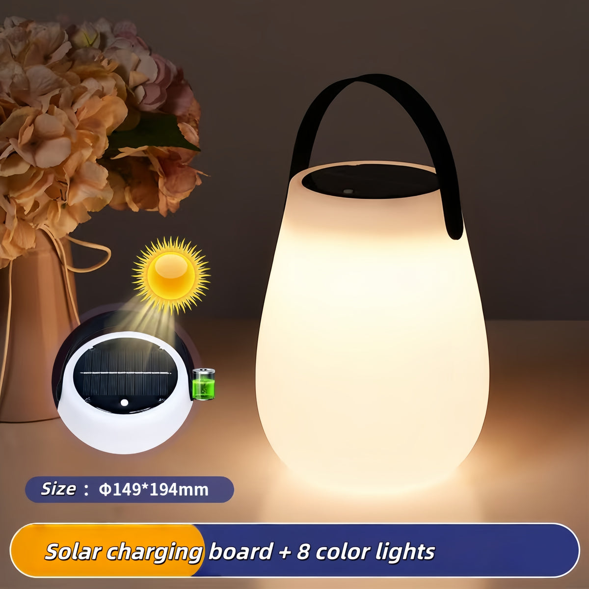 Solar table lamp - Round